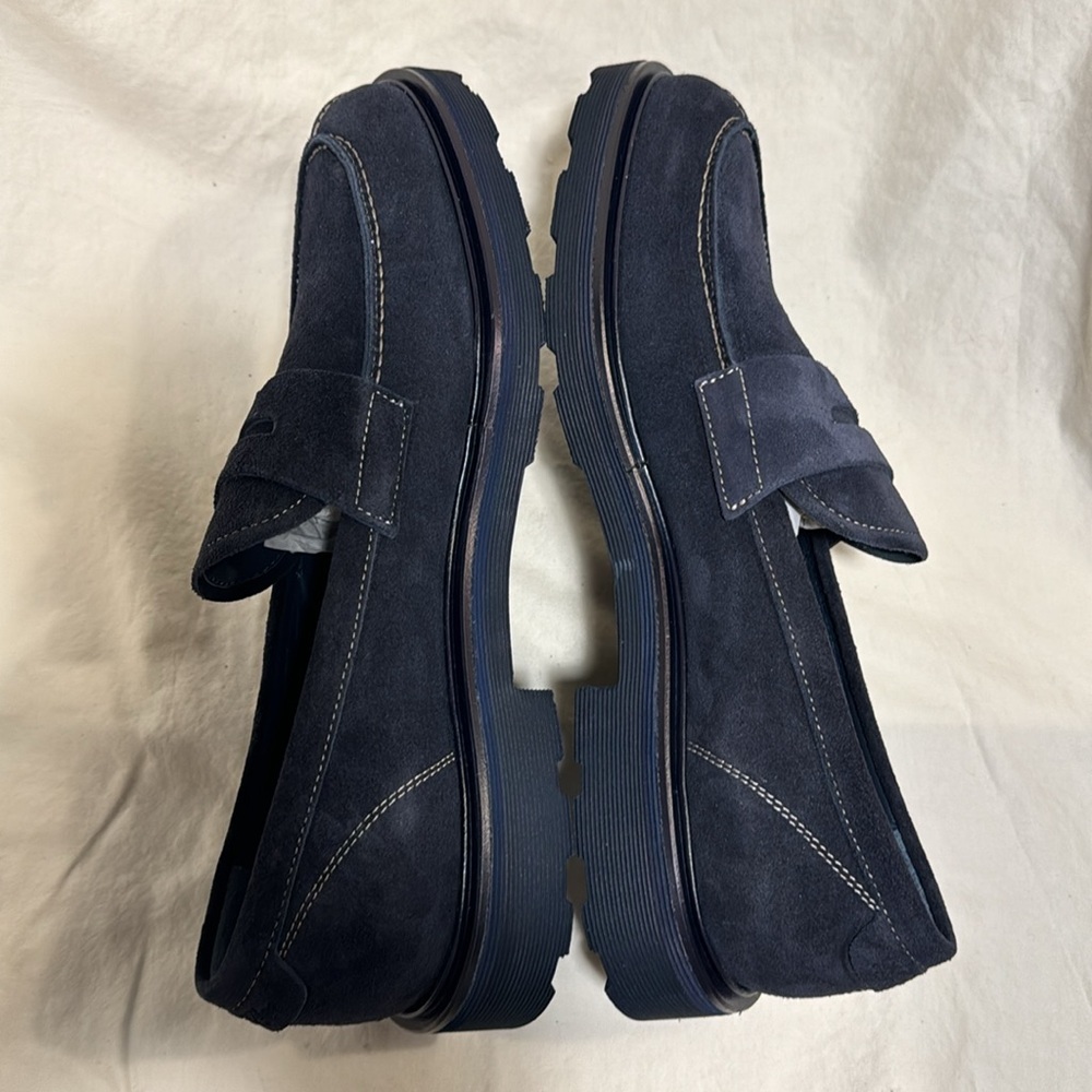 NEW Good Man Brand Lexington Loafer Size 10 Navy Leather - Picture 9 of 10